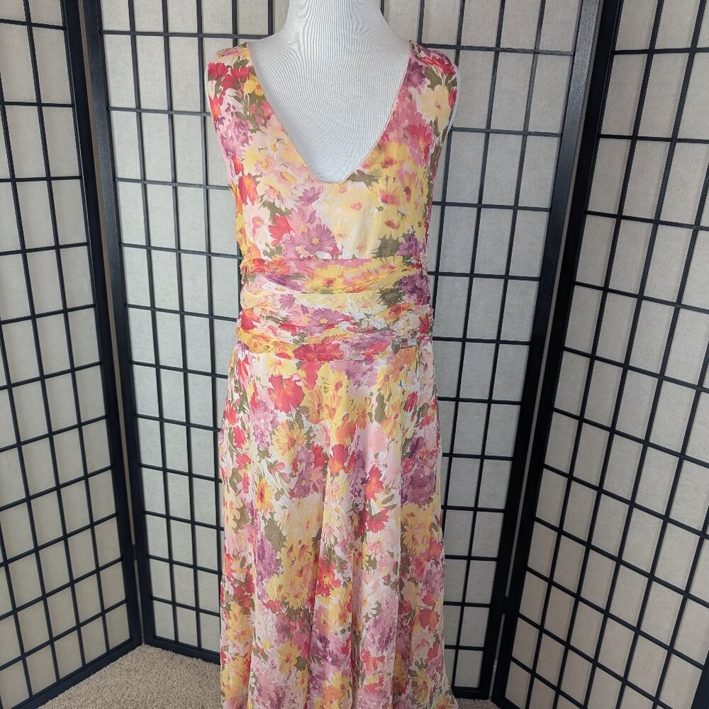 I.N. Studio women's bright floral maxi dress